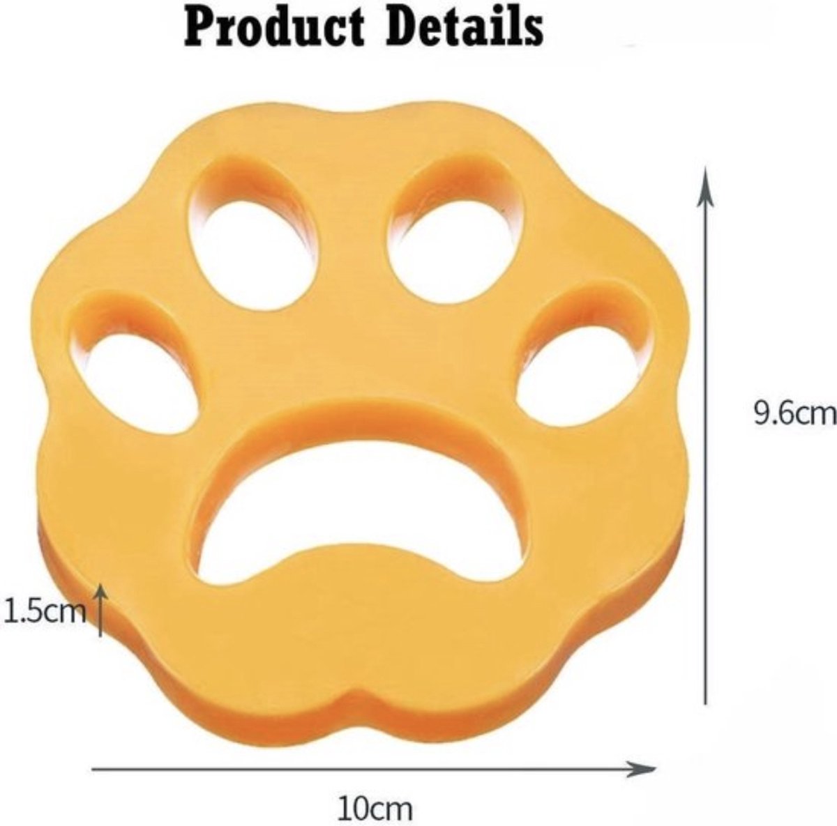 ALG-Shop - Pet hair remover - 2 pieces - Washing machine cleaner - Dog hair remover for washing machine and dryer - Fluffy paws